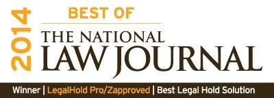 Legal Hold Pro Voted ‘Best of The National Law Journal 2014′