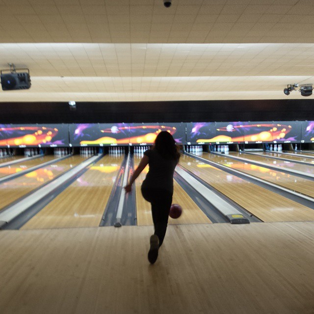Zapproved bowling team member Katy. Unleashing her next strike.