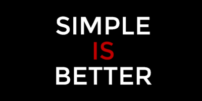 When it comes to software, Simpler is better