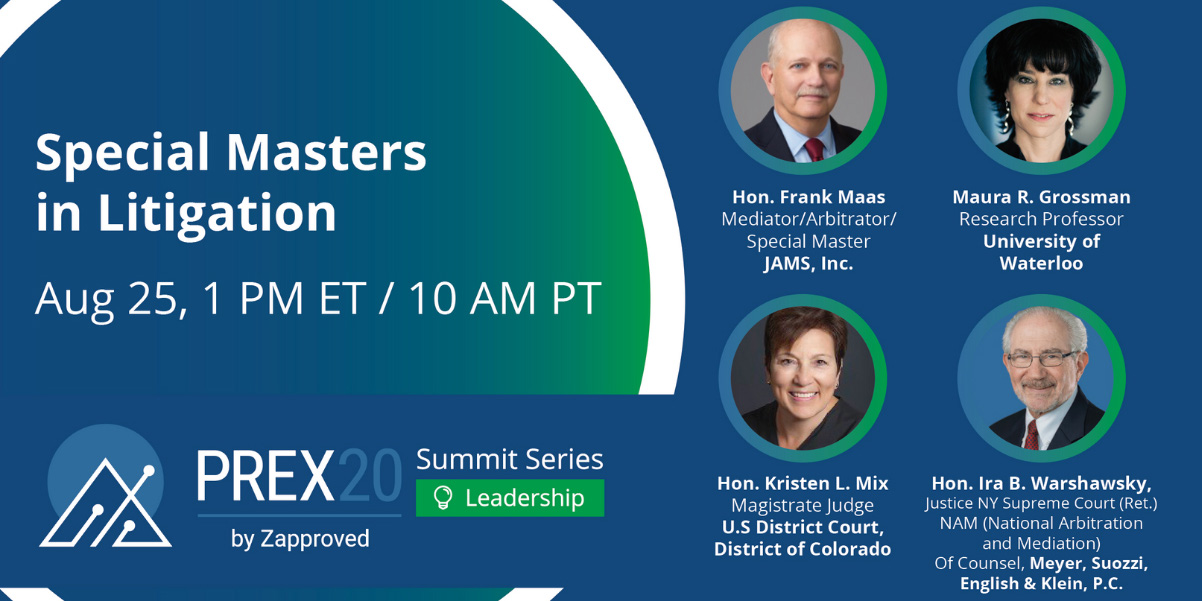 PREX Summit Series: Special Masters in Litigation