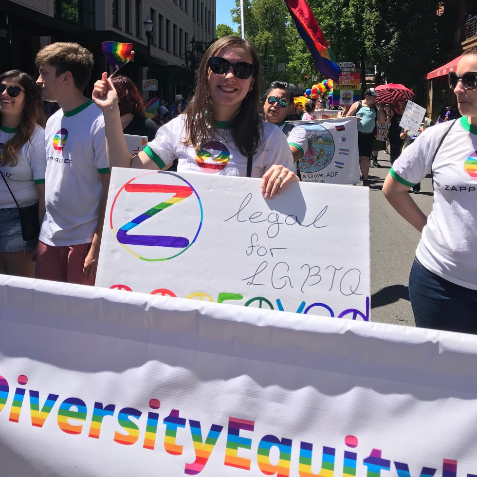 Zapproved Employees at the Pride Parade