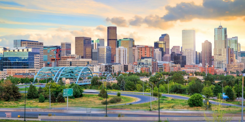 Colorado city skyline